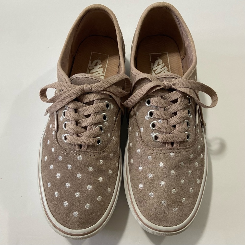 VANS Doheny Low Top Platform Skate Polka Dot Casual Lace Up Sneaker Shoe W’s 8.5